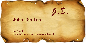 Juha Dorina névjegykártya